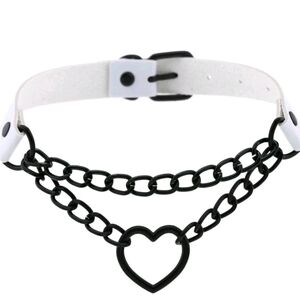 Heart Chain Choker collar necklace